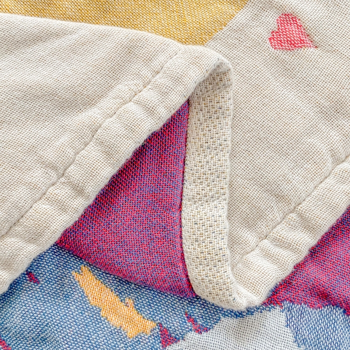 91家纺网 家纺一手货源 找家纺 美宜家2025新款全棉水洗纱布枕巾 旺旺一只