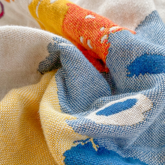 91家纺网 家纺一手货源 找家纺 美宜家2025新款全棉水洗纱布枕巾 旺旺一对