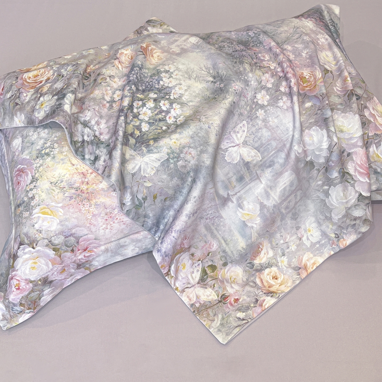 91家纺网 家纺一手货源 找家纺 禾时 2025新款全棉超柔数码印花磨毛四件套（32x21磨毛） 制岛之息（紫）