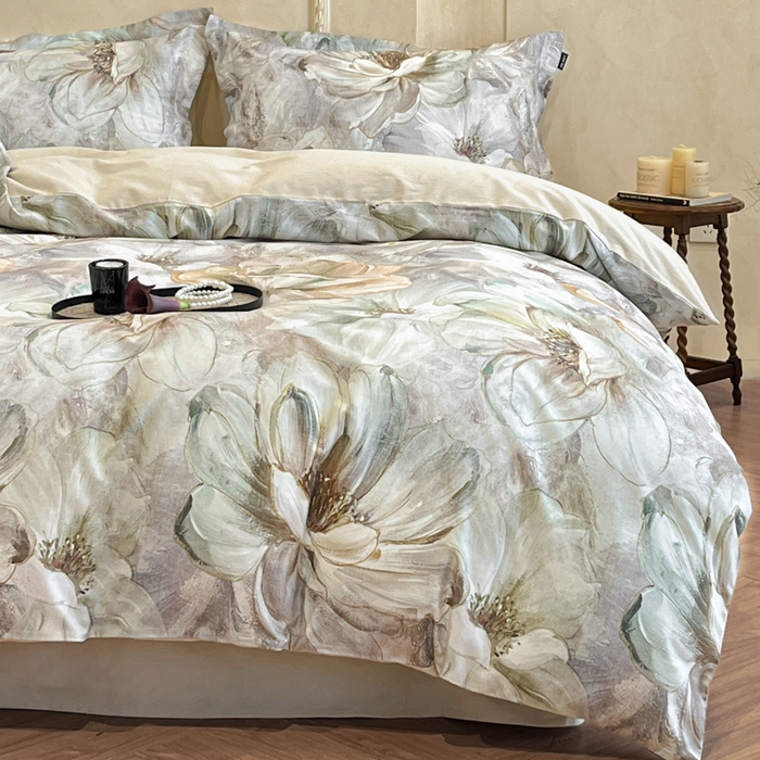 91家纺网 家纺一手货源 找家纺 （总）禾时 2025新款全棉超柔数码印花磨毛四件套（32x21磨毛）