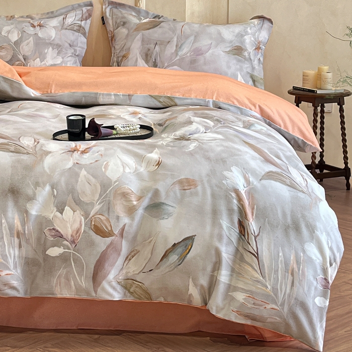 91家纺网 家纺一手货源 找家纺 （总）禾时 2025新款全棉超柔数码印花磨毛四件套（32x21磨毛）