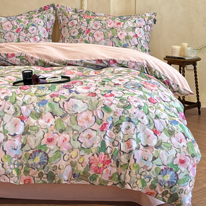 91家纺网 家纺一手货源 找家纺 （总）禾时 2025新款全棉超柔数码印花磨毛四件套（32x21磨毛）