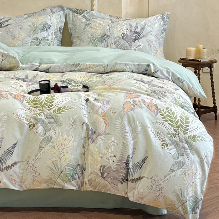 91家纺网 家纺一手货源 找家纺 （总）禾时 2025新款全棉超柔数码印花磨毛四件套（32x21磨毛）