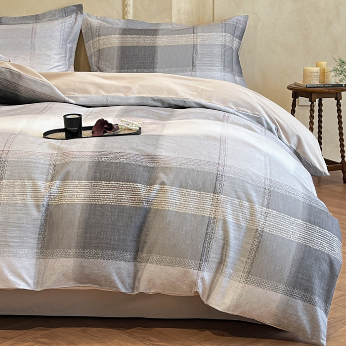 91家纺网 家纺一手货源 找家纺 （总）禾时 2025新款全棉超柔数码印花磨毛四件套（32x21磨毛）