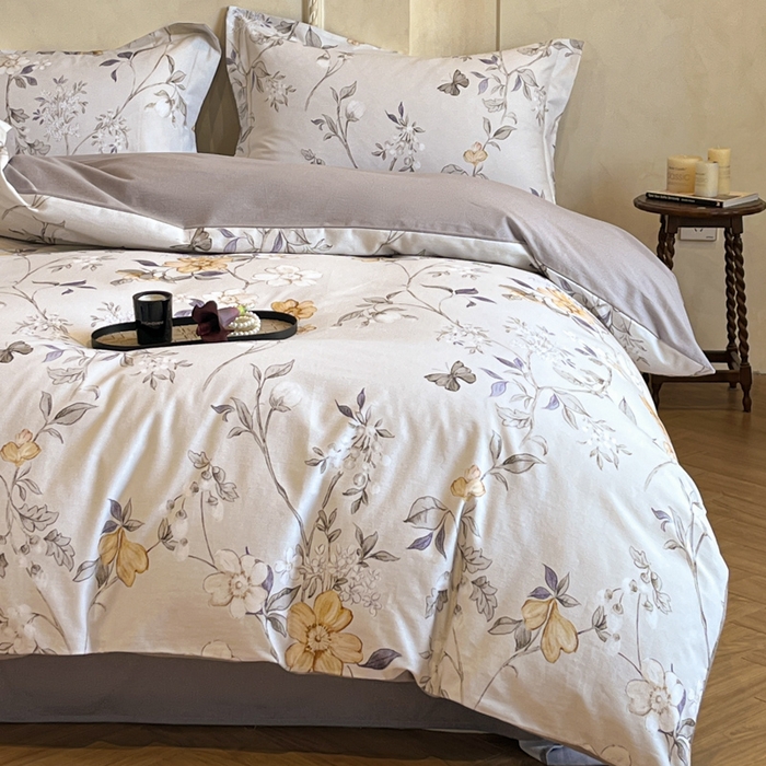 91家纺网 家纺一手货源 找家纺 （总）禾时 2025新款全棉超柔数码印花磨毛四件套（32x21磨毛）