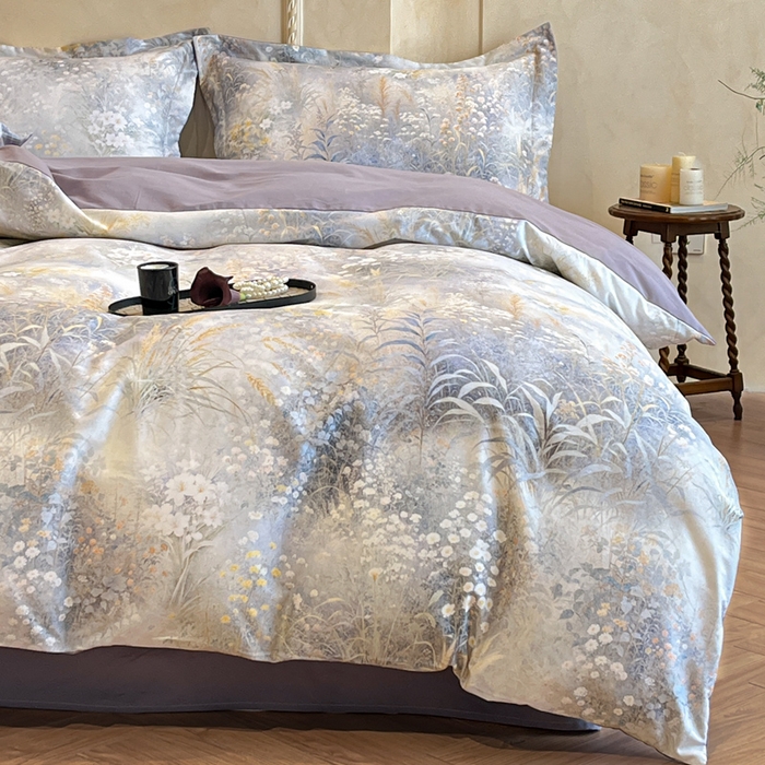 91家纺网 家纺一手货源 找家纺 （总）禾时 2025新款全棉超柔数码印花磨毛四件套（32x21磨毛）