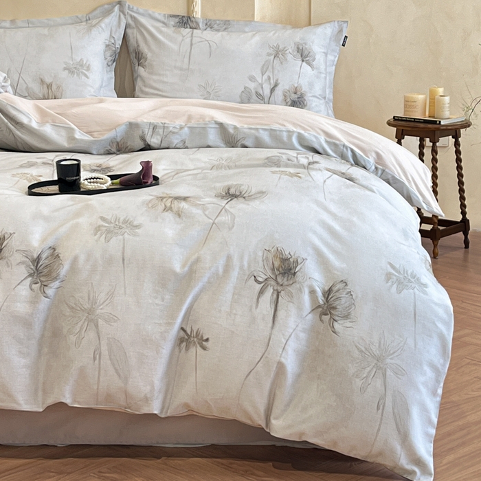 91家纺网 家纺一手货源 找家纺 （总）禾时 2025新款全棉超柔数码印花磨毛四件套（32x21磨毛）