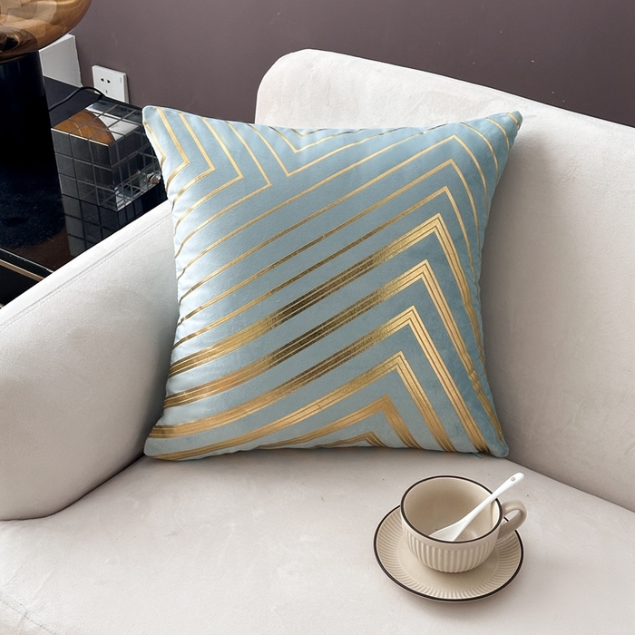 91家纺网 家纺一手货源 找家纺 （总）新奇异 2025新款山峰烫金抱枕