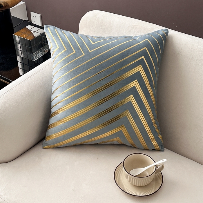 91家纺网 家纺一手货源 找家纺 （总）新奇异 2025新款山峰烫金抱枕