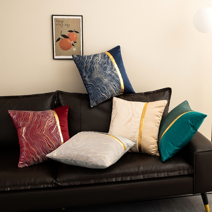 91家纺网 家纺一手货源 找家纺 （总）新奇异 2025新款新中式肌理纹抱枕