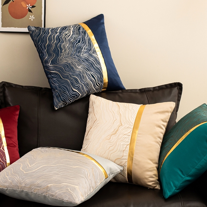 91家纺网 家纺一手货源 找家纺 新奇异 2025新款新中式肌理纹抱枕 组合图仅供展示