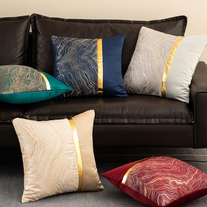 91家纺网 家纺一手货源 找家纺 新奇异 2025新款新中式肌理纹抱枕 组合图仅供展示