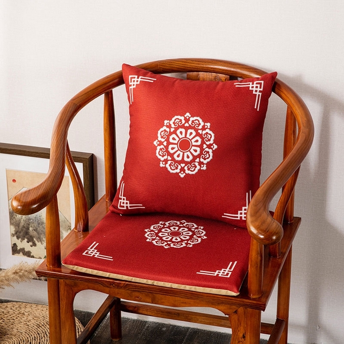 91家纺网 家纺一手货源 找家纺 （总）新奇异 2025新款高弹pp棉新中式坐垫+抱枕