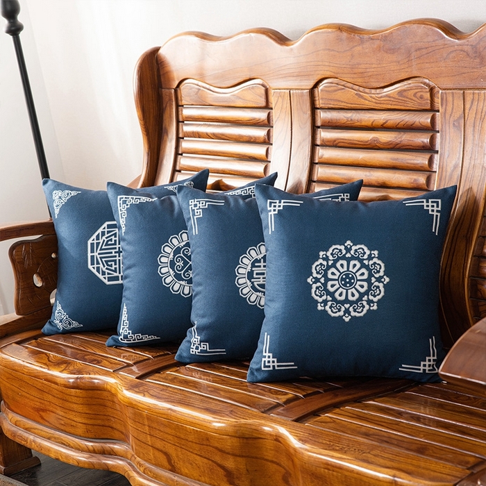 91家纺网 家纺一手货源 找家纺 （总）新奇异 2025新款高弹pp棉新中式坐垫+抱枕