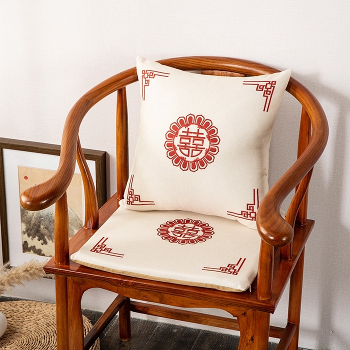 91家纺网 家纺一手货源 找家纺 （总）新奇异 2025新款高弹pp棉新中式坐垫+抱枕