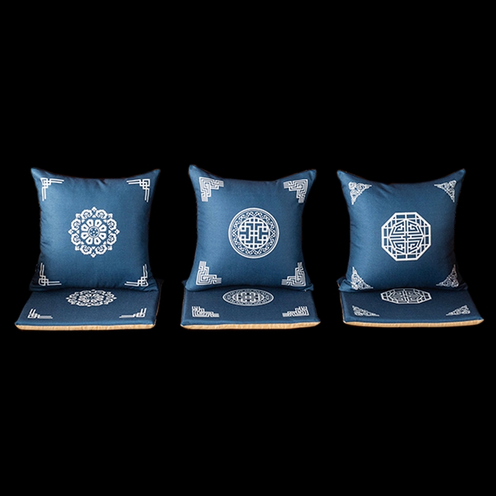 91家纺网 家纺一手货源 找家纺 （总）新奇异 2025新款高弹pp棉新中式坐垫+抱枕