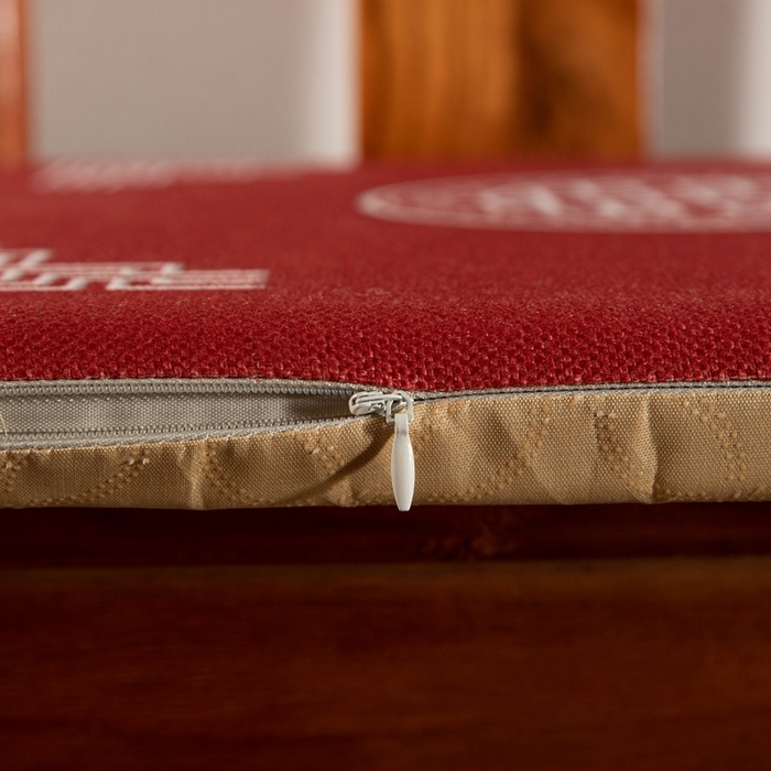 91家纺网 家纺一手货源 找家纺 新奇异 2025新款高弹pp棉新中式坐垫+抱枕 洪福齐天-红