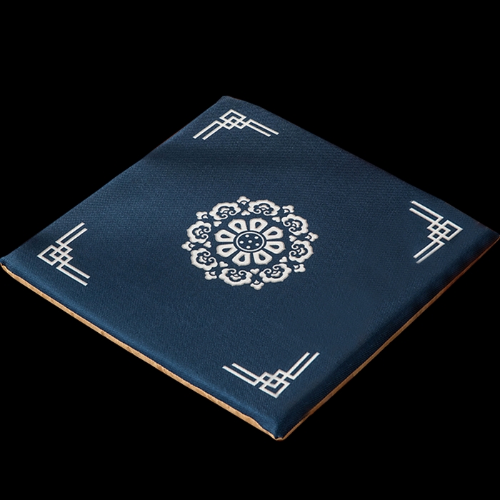 91家纺网 家纺一手货源 找家纺 新奇异 2025新款高弹pp棉新中式坐垫+抱枕 锦绣年华-蓝