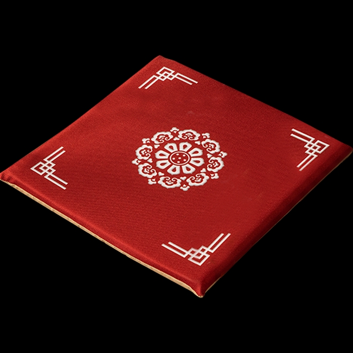 91家纺网 家纺一手货源 找家纺 新奇异 2025新款高弹pp棉新中式坐垫+抱枕 福禄富贵-红