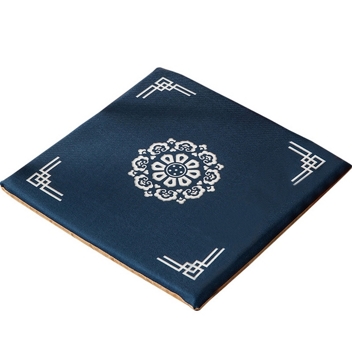 91家纺网 家纺一手货源 找家纺 新奇异 2025新款高弹pp棉新中式坐垫+抱枕 锦绣年华-蓝