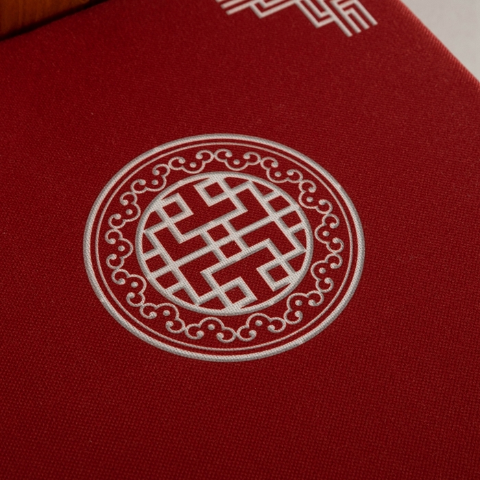 91家纺网 家纺一手货源 找家纺 新奇异 2025新款高弹pp棉新中式坐垫+抱枕 洪福齐天-红