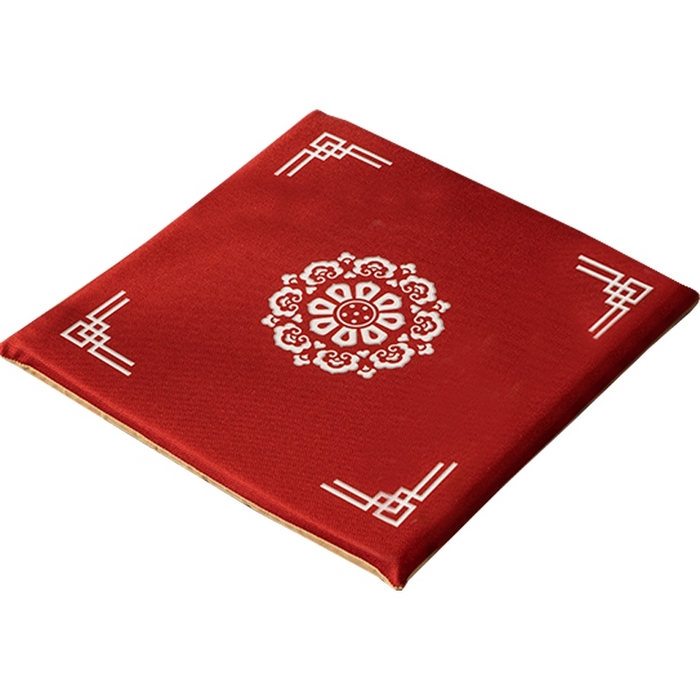 91家纺网 家纺一手货源 找家纺 新奇异 2025新款高弹pp棉新中式坐垫+抱枕 福禄富贵-红