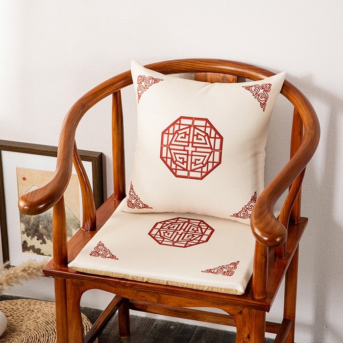 91家纺网 家纺一手货源 找家纺 （总）新奇异 2025新款高弹pp棉新中式坐垫+抱枕