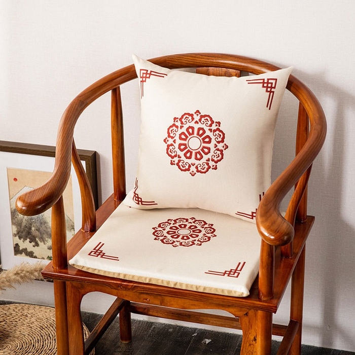 91家纺网 家纺一手货源 找家纺 （总）新奇异 2025新款高弹pp棉新中式坐垫+抱枕