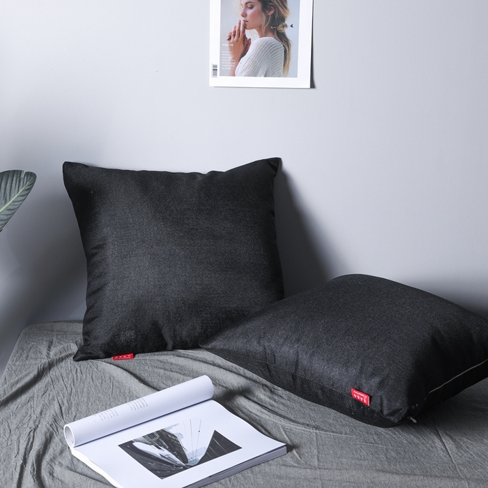 91家纺网 家纺一手货源 找家纺 （总）新奇异 2025新款涤麻纯色抱枕靠垫 （支持定制）