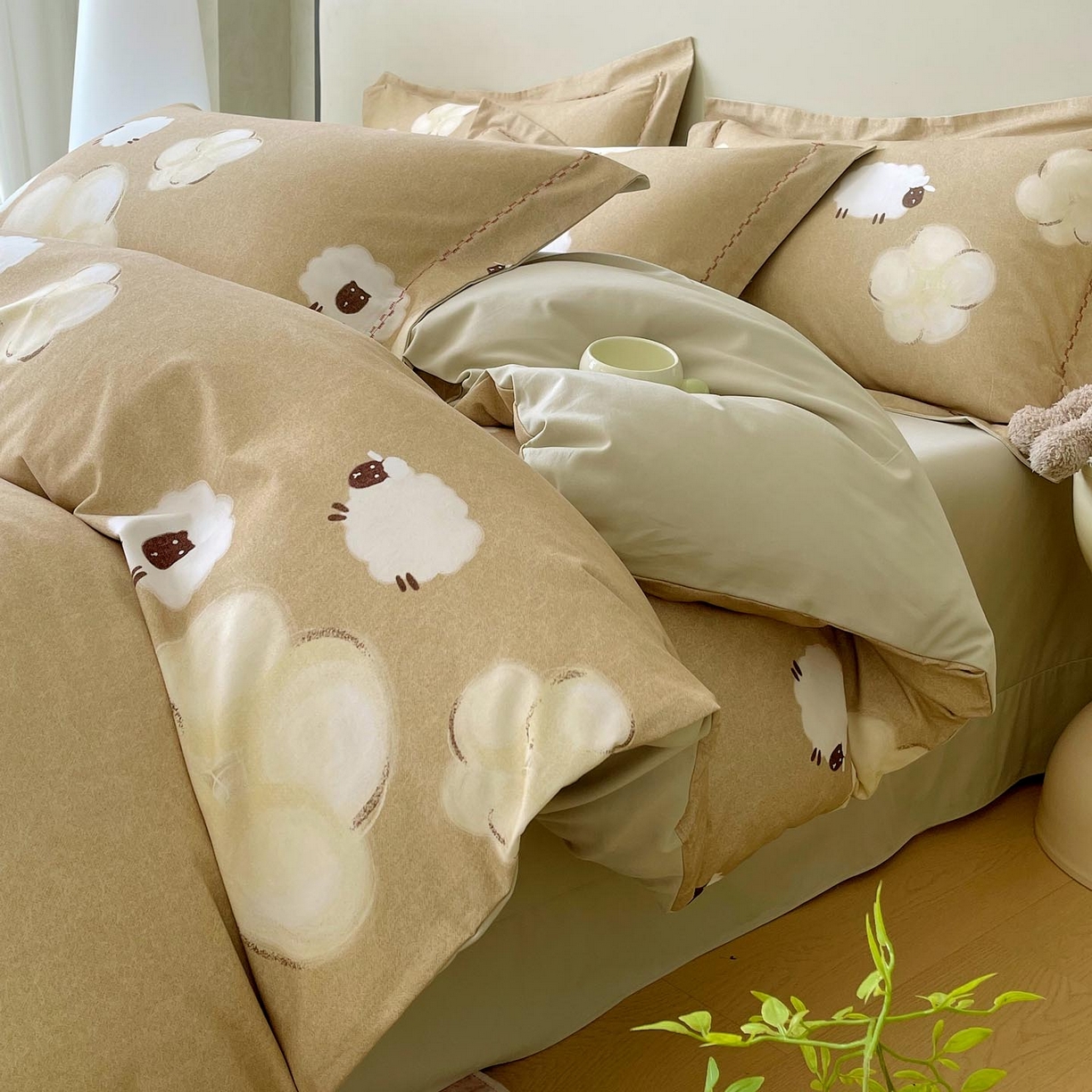 91家纺网 家纺一手货源 找家纺 （总）慕希家纺 2025新款疆大白全棉纯棉加厚生态磨毛四件套