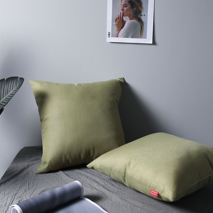 91家纺网 家纺一手货源 找家纺 （总）新奇异 2025新款涤麻纯色抱枕靠垫 （支持定制）