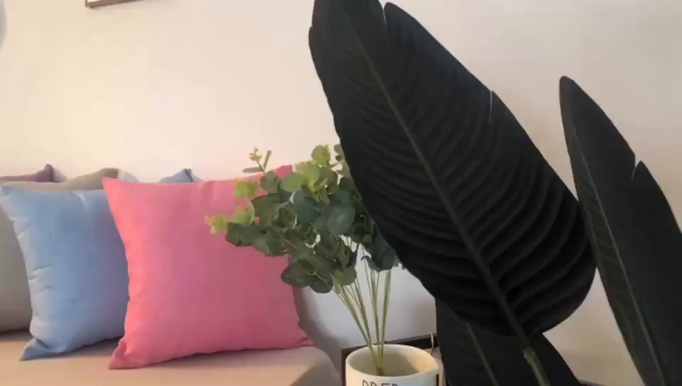 91家纺网 家纺一手货源 找家纺 （总）新奇异 2025新款涤麻纯色抱枕靠垫 （支持定制）