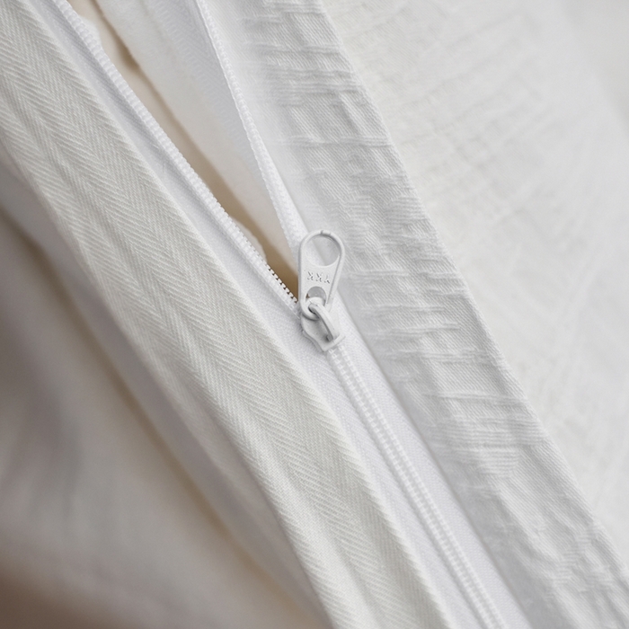 91家纺网 家纺一手货源 找家纺 梦享生活家居 2025新款白色全棉肌理纹提花四件套 莫语