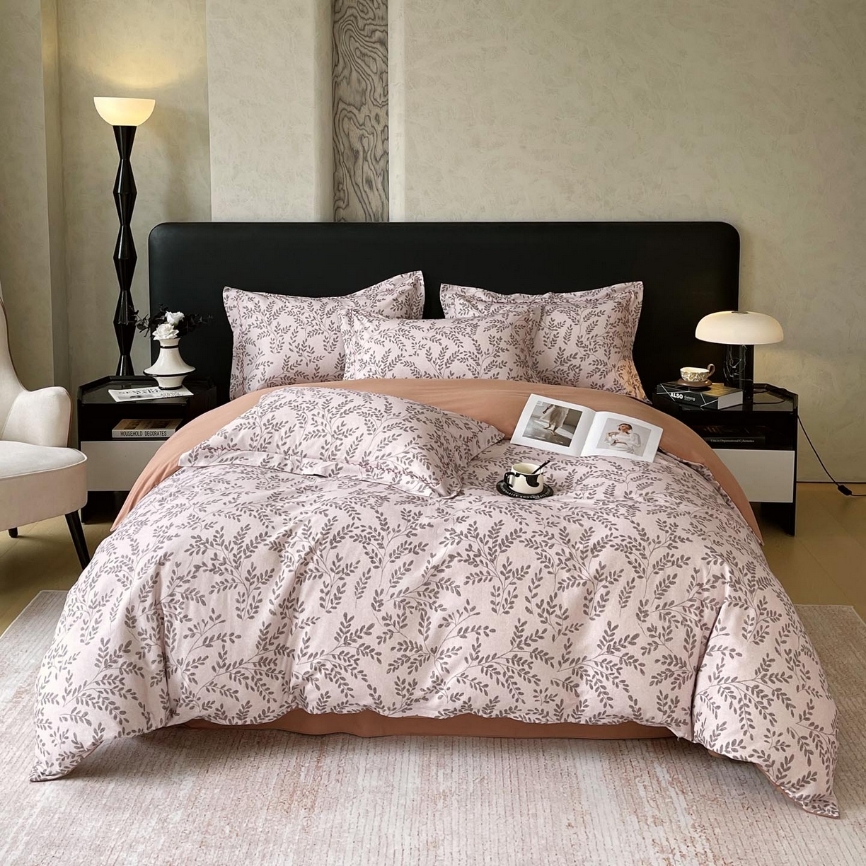 91家纺网 家纺一手货源 找家纺 慕希家纺 2025新款疆大白全棉纯棉加厚生态磨毛四件套 蔓舒