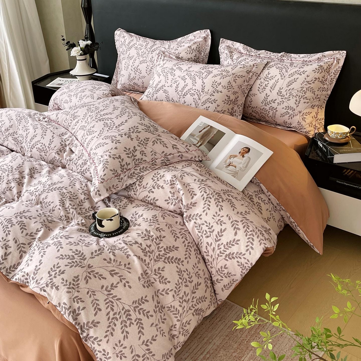 91家纺网 家纺一手货源 找家纺 慕希家纺 2025新款疆大白全棉纯棉加厚生态磨毛四件套 蔓舒