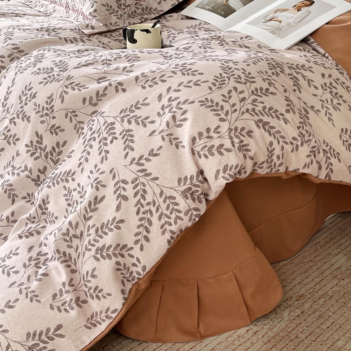 91家纺网 家纺一手货源 找家纺 慕希家纺 2025新款疆大白全棉纯棉加厚生态磨毛四件套 蔓舒