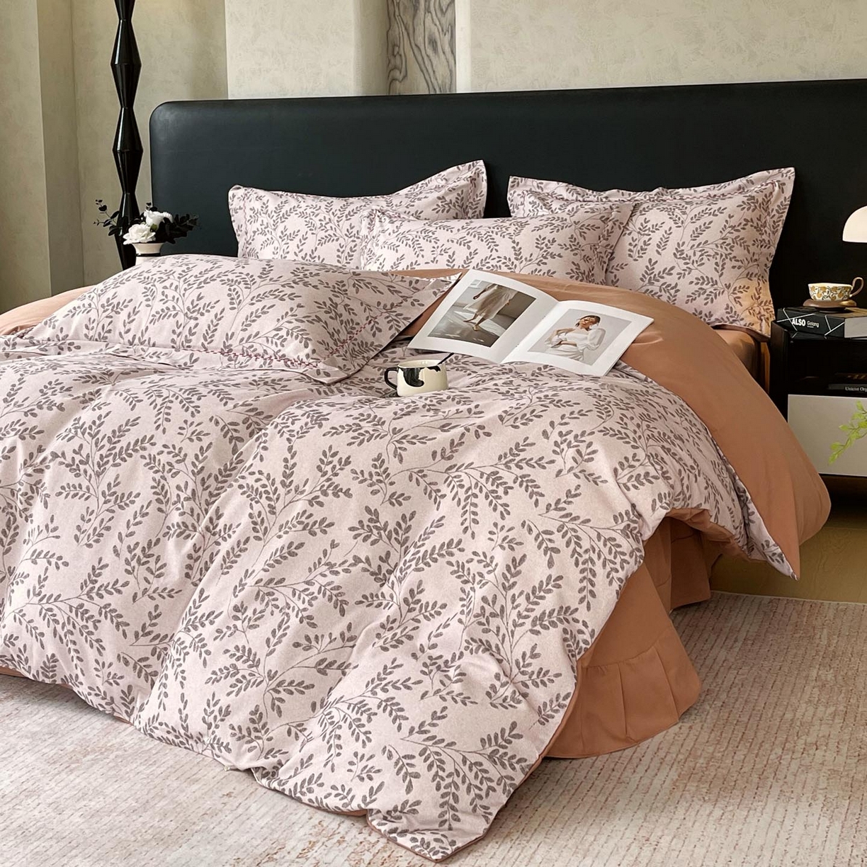 91家纺网 家纺一手货源 找家纺 慕希家纺 2025新款疆大白全棉纯棉加厚生态磨毛四件套 蔓舒