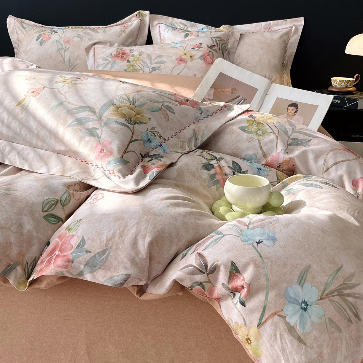 91家纺网 家纺一手货源 找家纺 慕希家纺 2025新款疆大白全棉纯棉加厚生态磨毛四件套 美伊