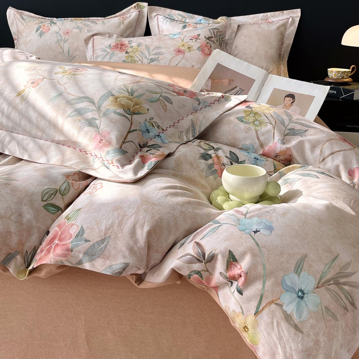 91家纺网 家纺一手货源 找家纺 慕希家纺 2025新款疆大白全棉纯棉加厚生态磨毛四件套 美伊