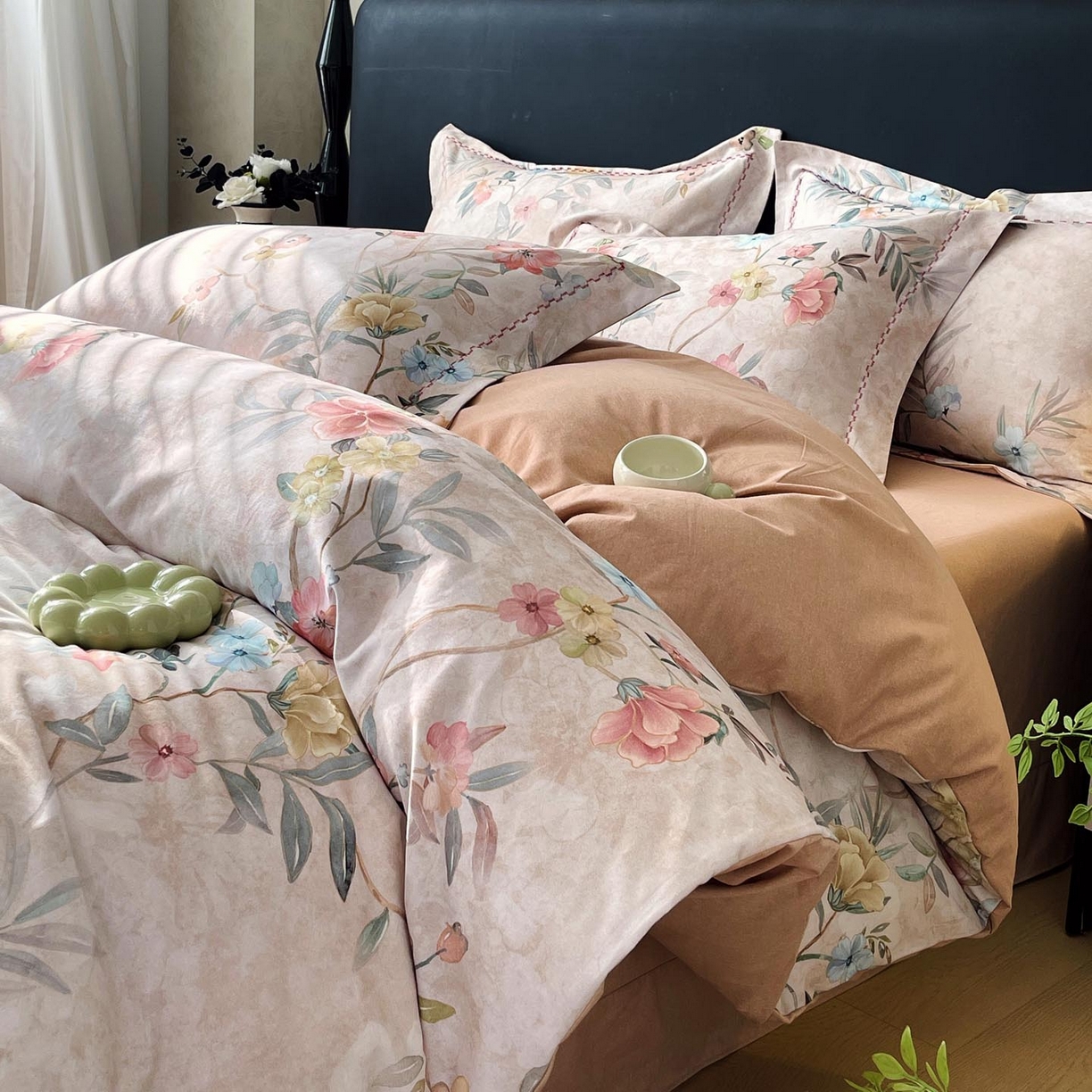 91家纺网 家纺一手货源 找家纺 慕希家纺 2025新款疆大白全棉纯棉加厚生态磨毛四件套 美伊