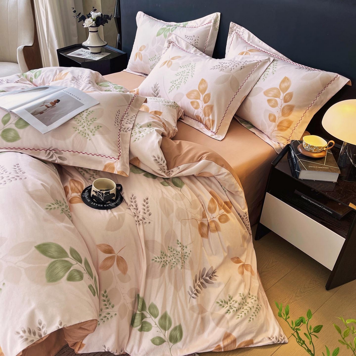 91家纺网 家纺一手货源 找家纺 慕希家纺 2025新款疆大白全棉纯棉加厚生态磨毛四件套 芊语-米