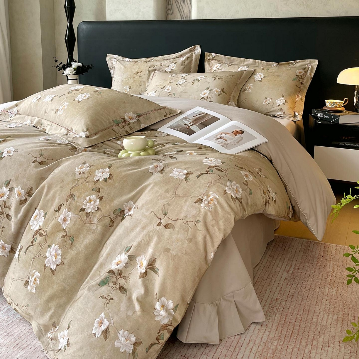 91家纺网 家纺一手货源 找家纺 慕希家纺 2025新款疆大白全棉纯棉加厚生态磨毛四件套 柔晨