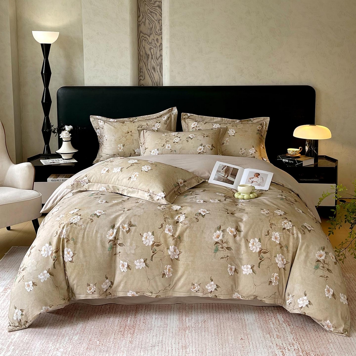 91家纺网 家纺一手货源 找家纺 慕希家纺 2025新款疆大白全棉纯棉加厚生态磨毛四件套 柔晨