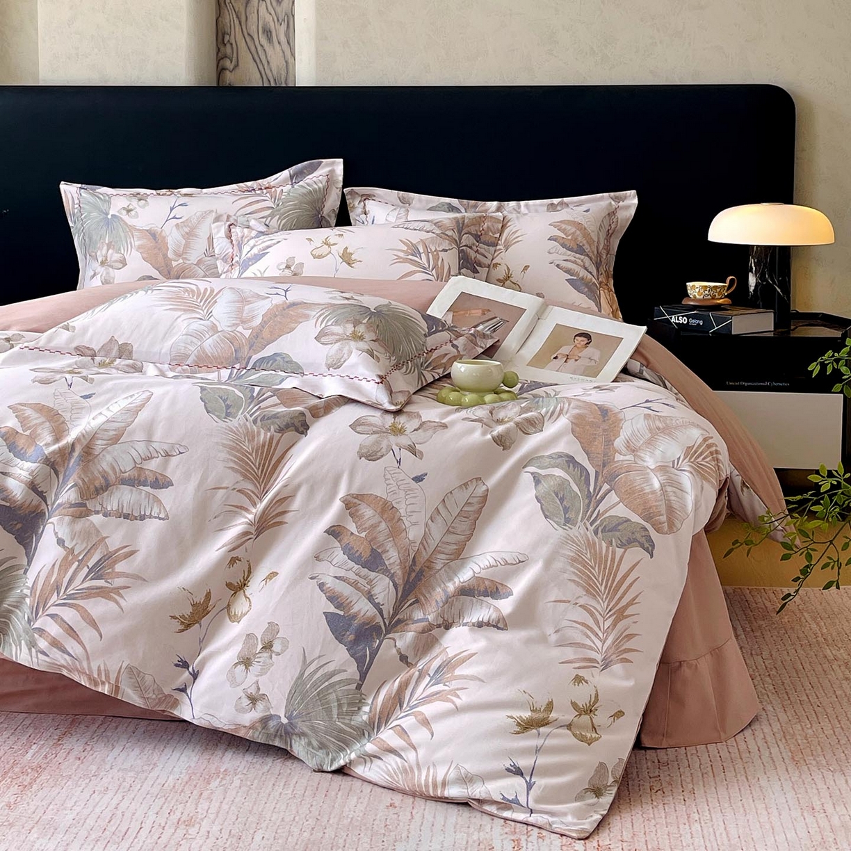 91家纺网 家纺一手货源 找家纺 慕希家纺 2025新款疆大白全棉纯棉加厚生态磨毛四件套 庭森