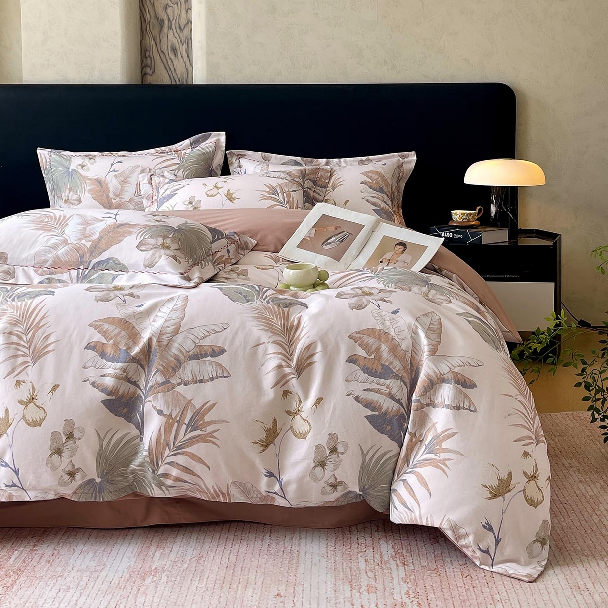 91家纺网 家纺一手货源 找家纺 慕希家纺 2025新款疆大白全棉纯棉加厚生态磨毛四件套 庭森