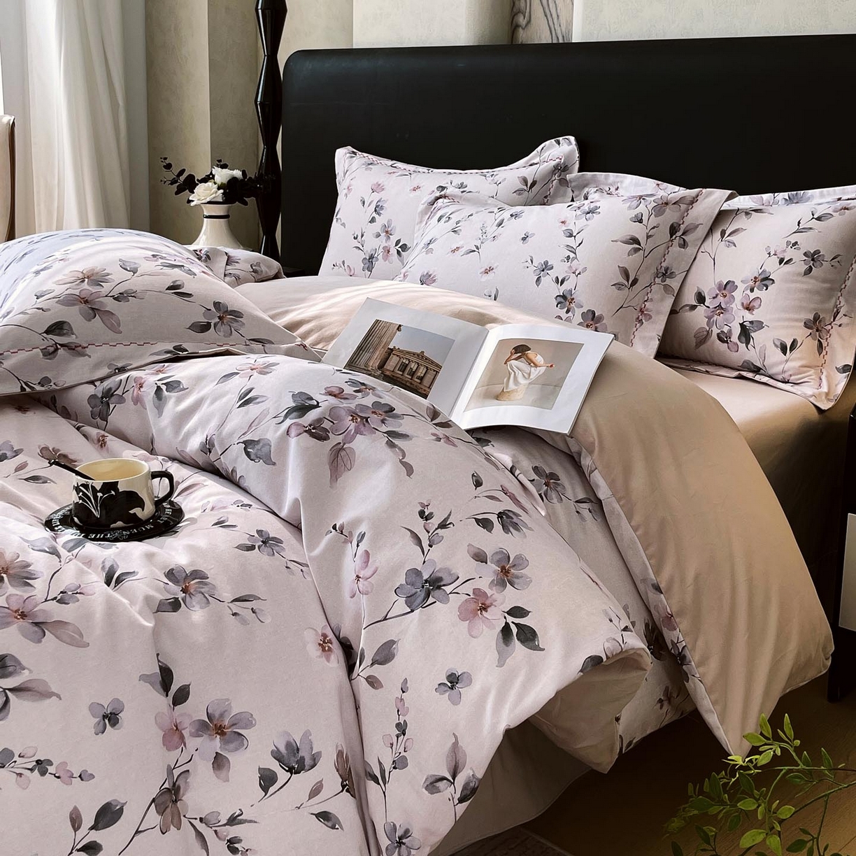 91家纺网 家纺一手货源 找家纺 慕希家纺 2025新款疆大白全棉纯棉加厚生态磨毛四件套 悦野-米