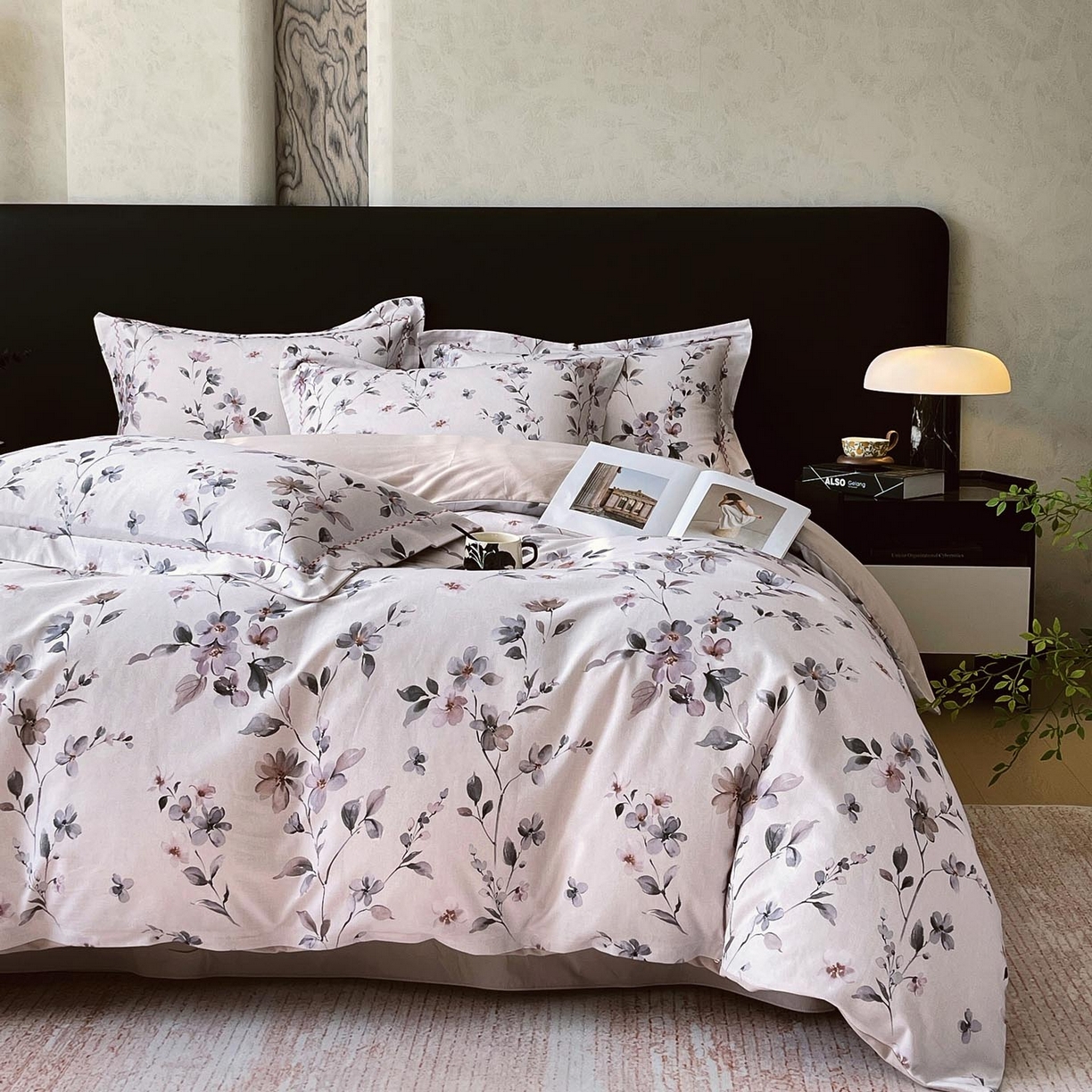 91家纺网 家纺一手货源 找家纺 慕希家纺 2025新款疆大白全棉纯棉加厚生态磨毛四件套 悦野-米