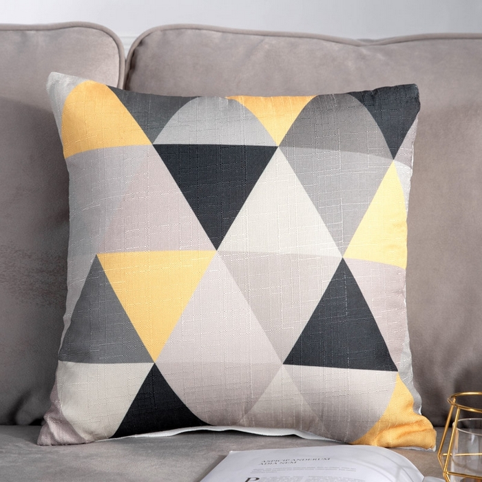 91家纺网 家纺一手货源 找家纺 （总）新奇异 2025新款竹节麻抱枕靠垫 （支持定制）