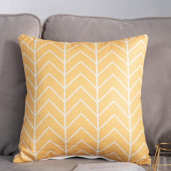 91家纺网 家纺一手货源 找家纺 （总）新奇异 2025新款竹节麻抱枕靠垫 （支持定制）