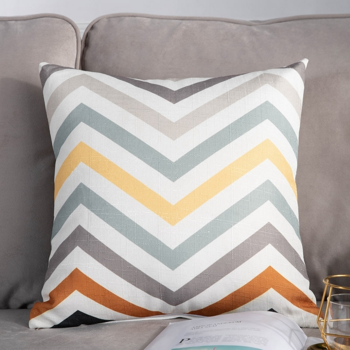 91家纺网 家纺一手货源 找家纺 （总）新奇异 2025新款竹节麻抱枕靠垫 （支持定制）